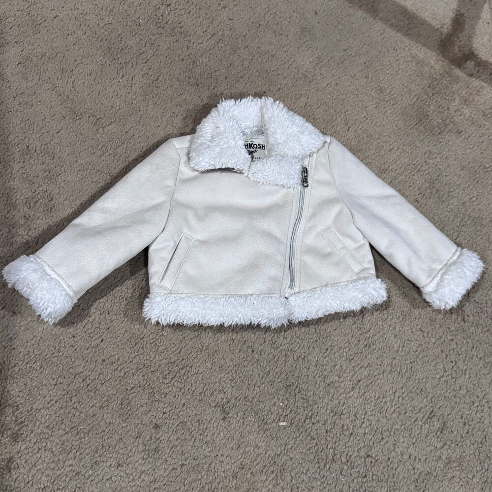OskKosh B'gosh Girls Motorcycle Jacket Coat Size 18M